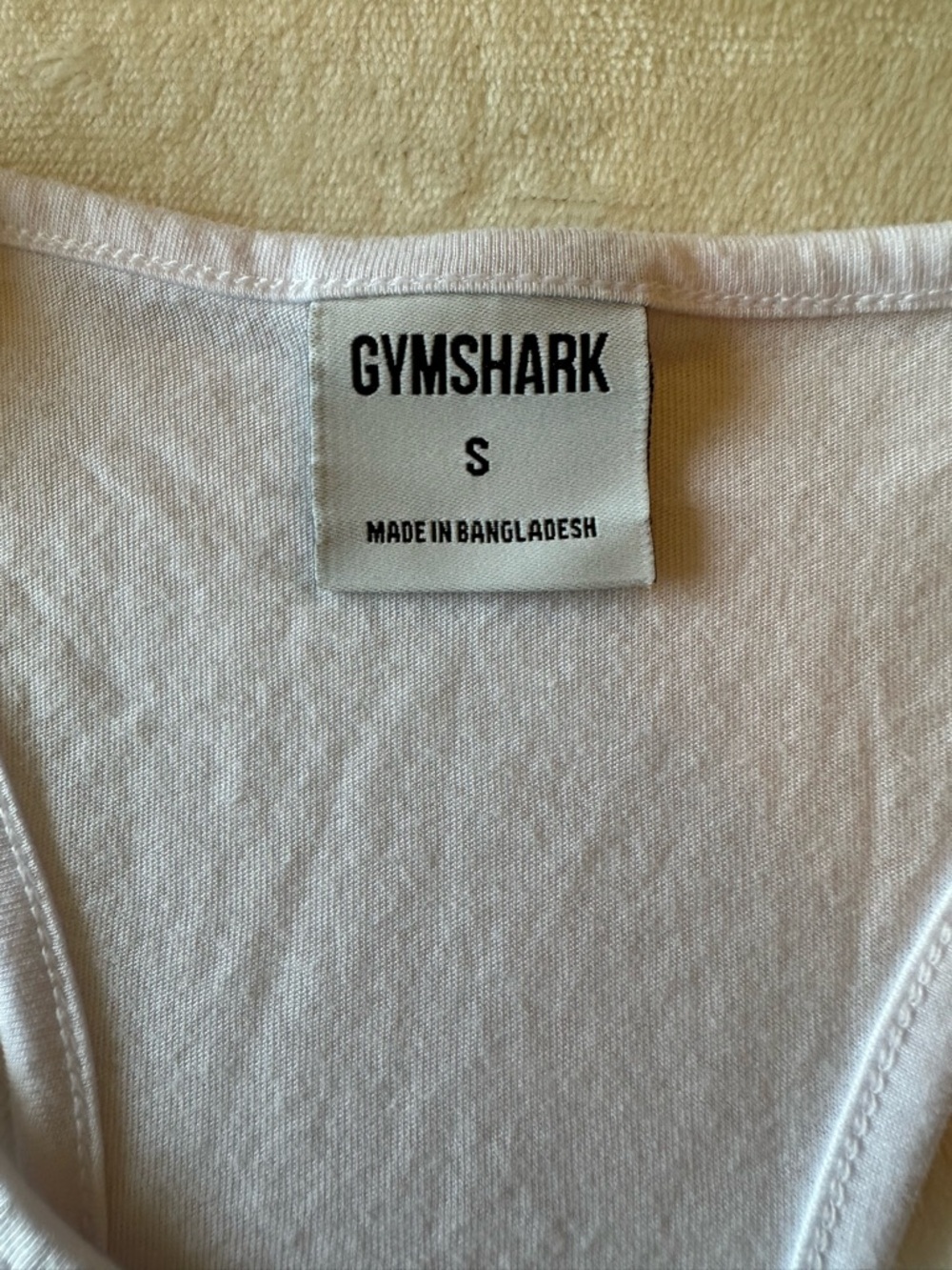 Gymshark White Racerback Training Tank Top Size Small - Picture 2 of 7